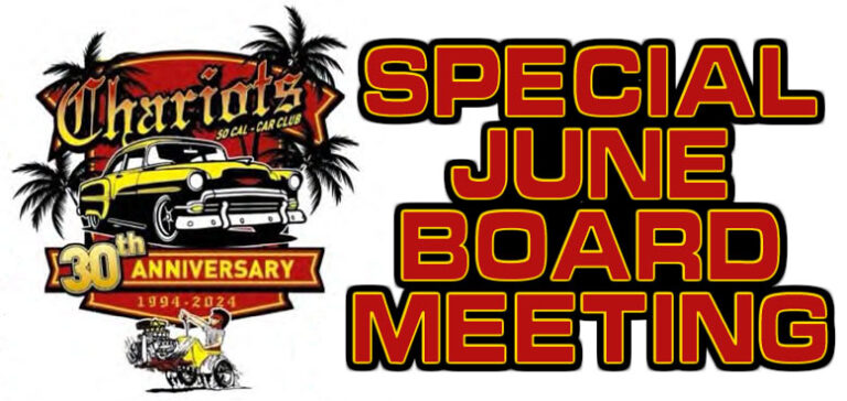 Special June’s Members & Board Meeting