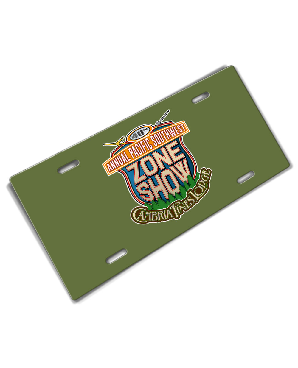 40th 2026 Zone Show License Plate